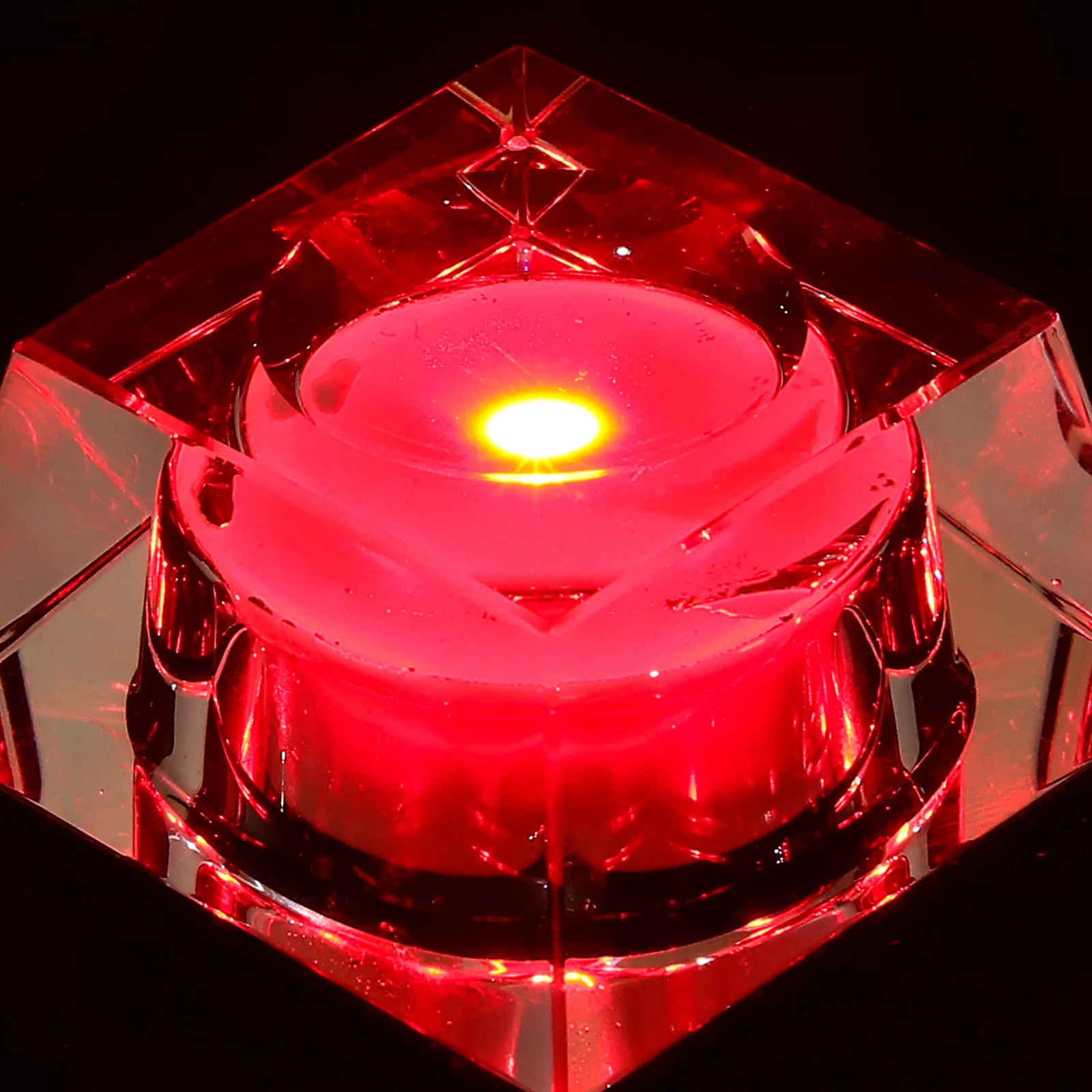 

2Pcs Water Crystal LED Light Base Display Stand for Glass Acrylic Crystal Art Lighting Lamp Sphere Holder