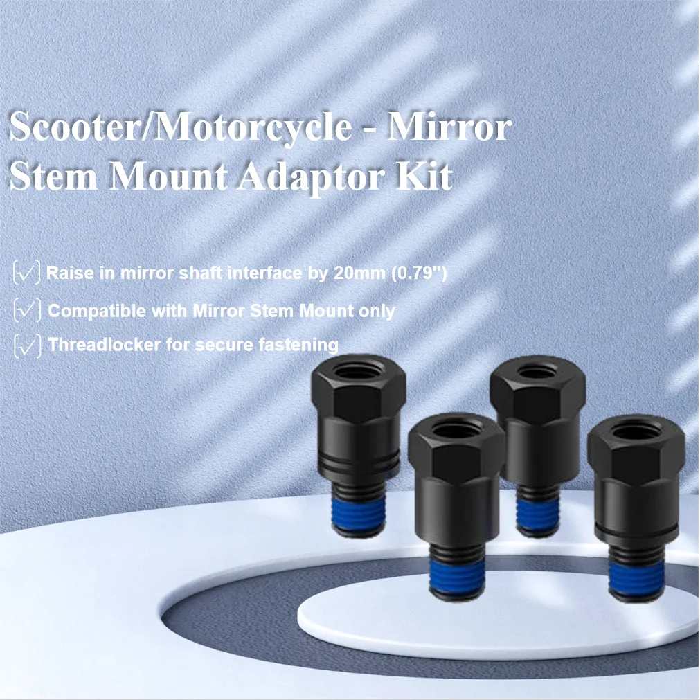 

Scooter/Motorcycle- Mirror Stem Mount Adaptor Kit