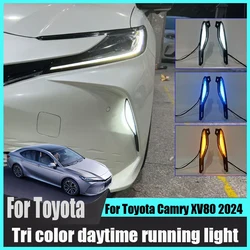 For Toyota Camry XV80 2024 Automobile modification High brightness tri color daytime running light