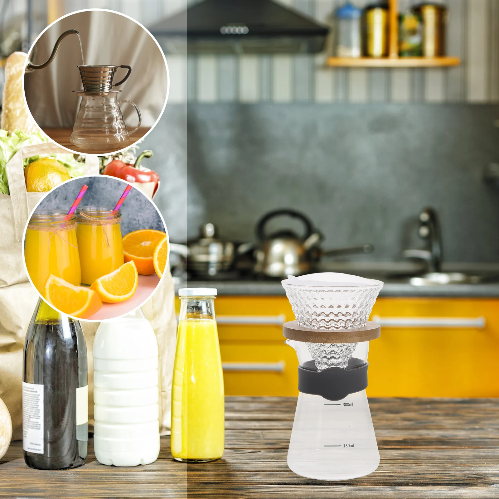 

100 Pcs Coffee Filter Paper Cone Shaped Reusable Holder Compact Lightweight Disposable Filtering Papers for Espresso Tea Coffee