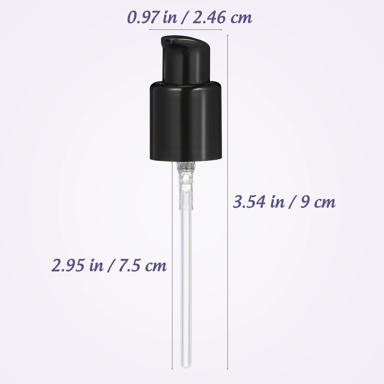4 Stuks Diameter 20 Mm Vervanging Lotion Pomp Hoofd Zwart Lekvrij Pomp Nozzle Voor Fles Emulsie Dispenser