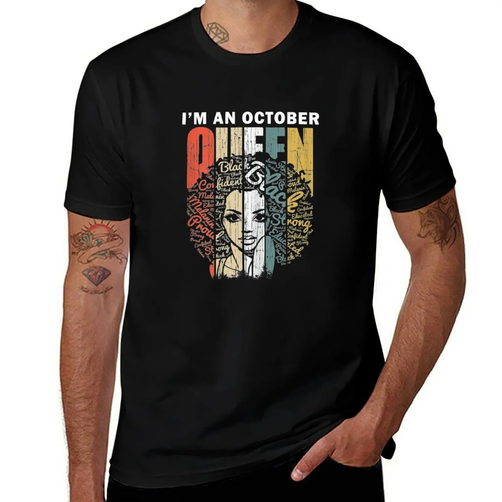 Womens Queens are Born in October s for Women T-Shirt man t shirt luxury T-Shirt