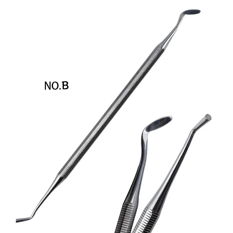 Espátula De Restauração Dental De Aço Inoxidável, Instrumento De Enchimento De Cimento, Double Ends, Ferramentas De Enchimento De Resina Composta