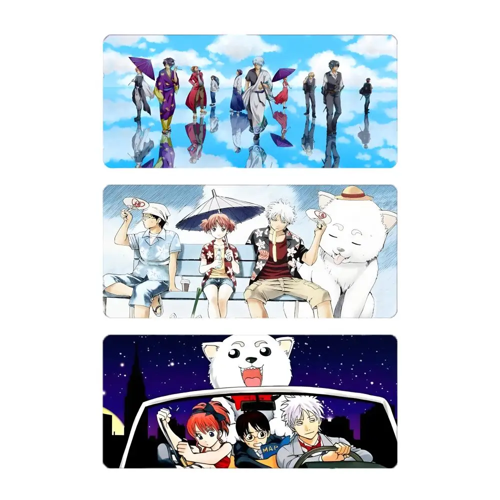 Funny Classic Anime G-Gintama Mouse Pad Large Gaming Mousepad with Stitched Edges Thickened Desk Mat PC