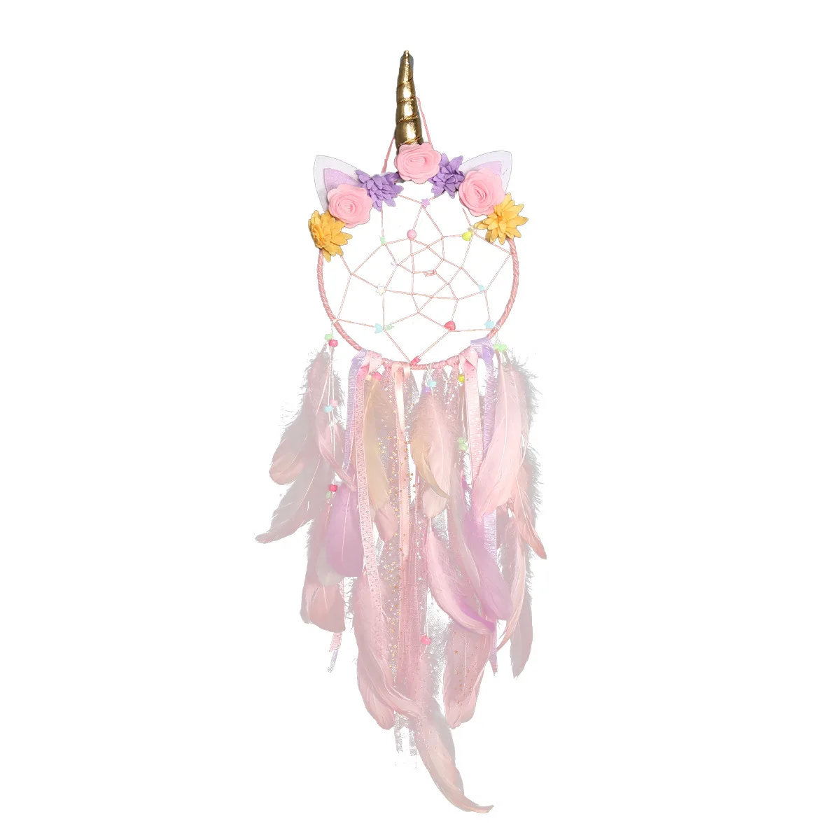 Batch modern girl heart creative unicorn dream trap net pendant room decoration dream trap net decoration