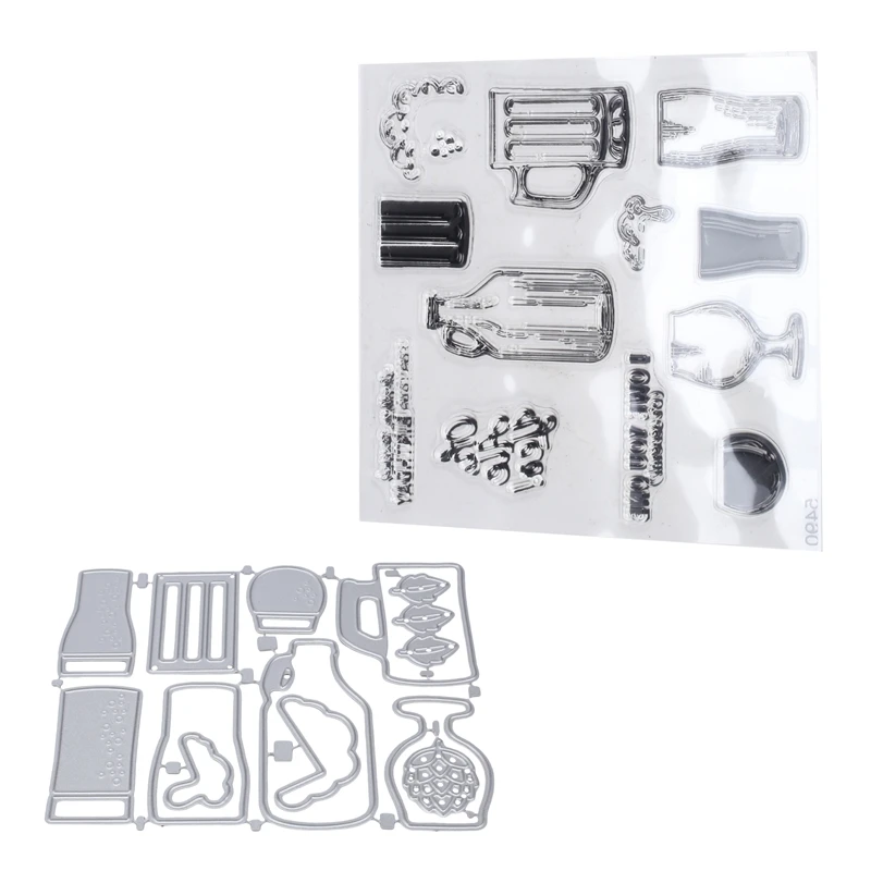 

1 Set Stamps And Dies For Card Making DIY Crafts Stamping Stamps Arts Supplies Metal Cutting Dies (5490)