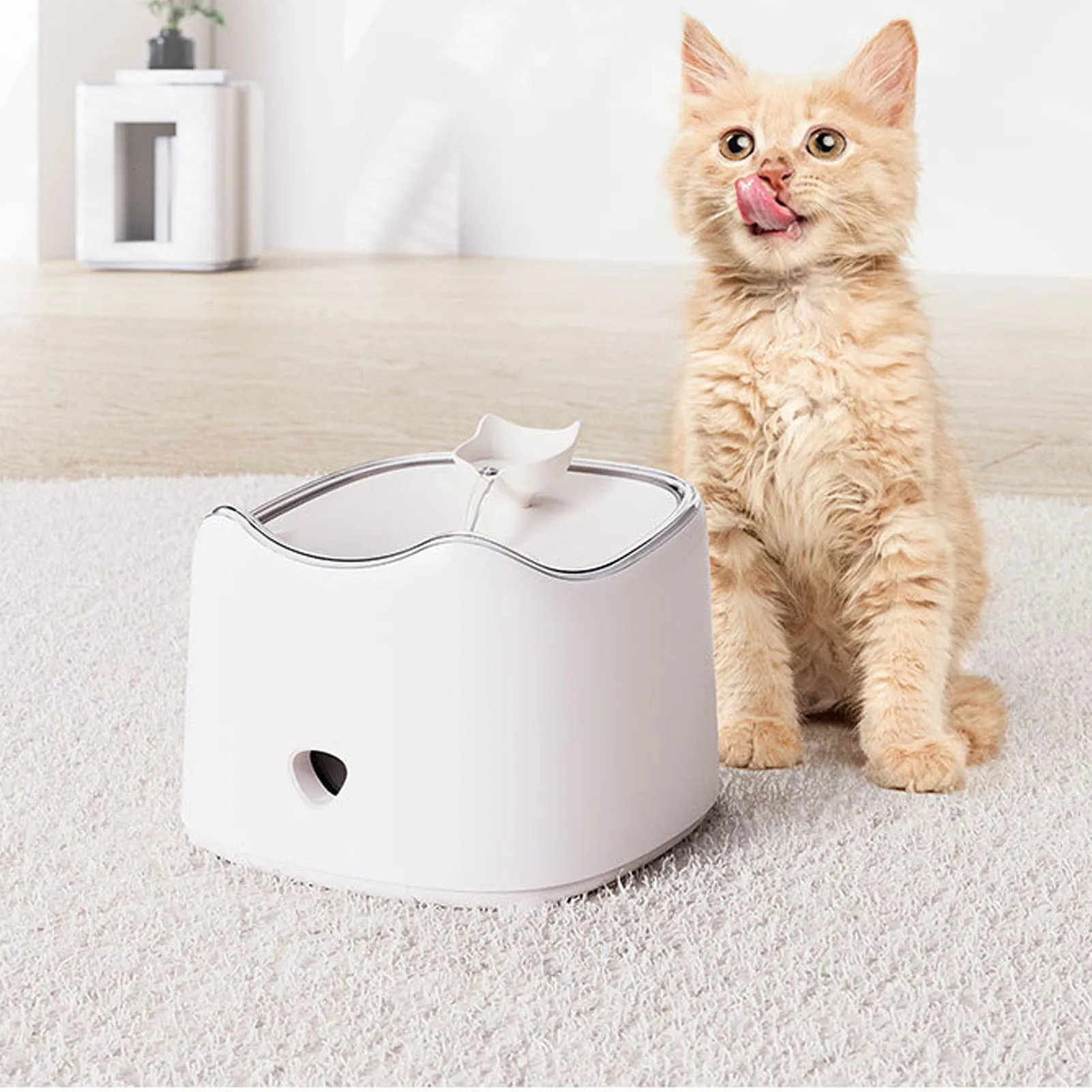 

Автоматический фонтан-поилка для кошек 20 Вт на солнечной энергии, бесшумный диспенсер для воды для собак и нескольких питомцев, бесшумный фонтан-поилка для кошек