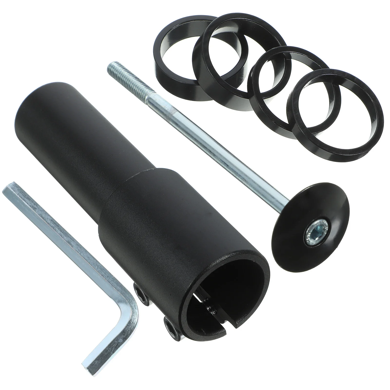 

Bike Stem Riser 70Mm Adjustable Handlebar Extender For Front Fork Machined Alloy Anodized Aluminum Lightweight Climbing