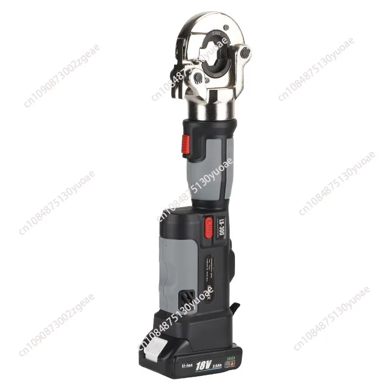 LS-300 Mini Rechargeable Hydraulic Crimper Digital Display Portable Straight Handle Electric Crimp Tool