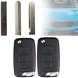 Flip Remote Key Case sostituzione 2/3 pulsanti guscio chiave auto per Geely/Emgrand EC7 GC715 EC718/Englon SC3 SC5 SC7/Free Cruiser GX7