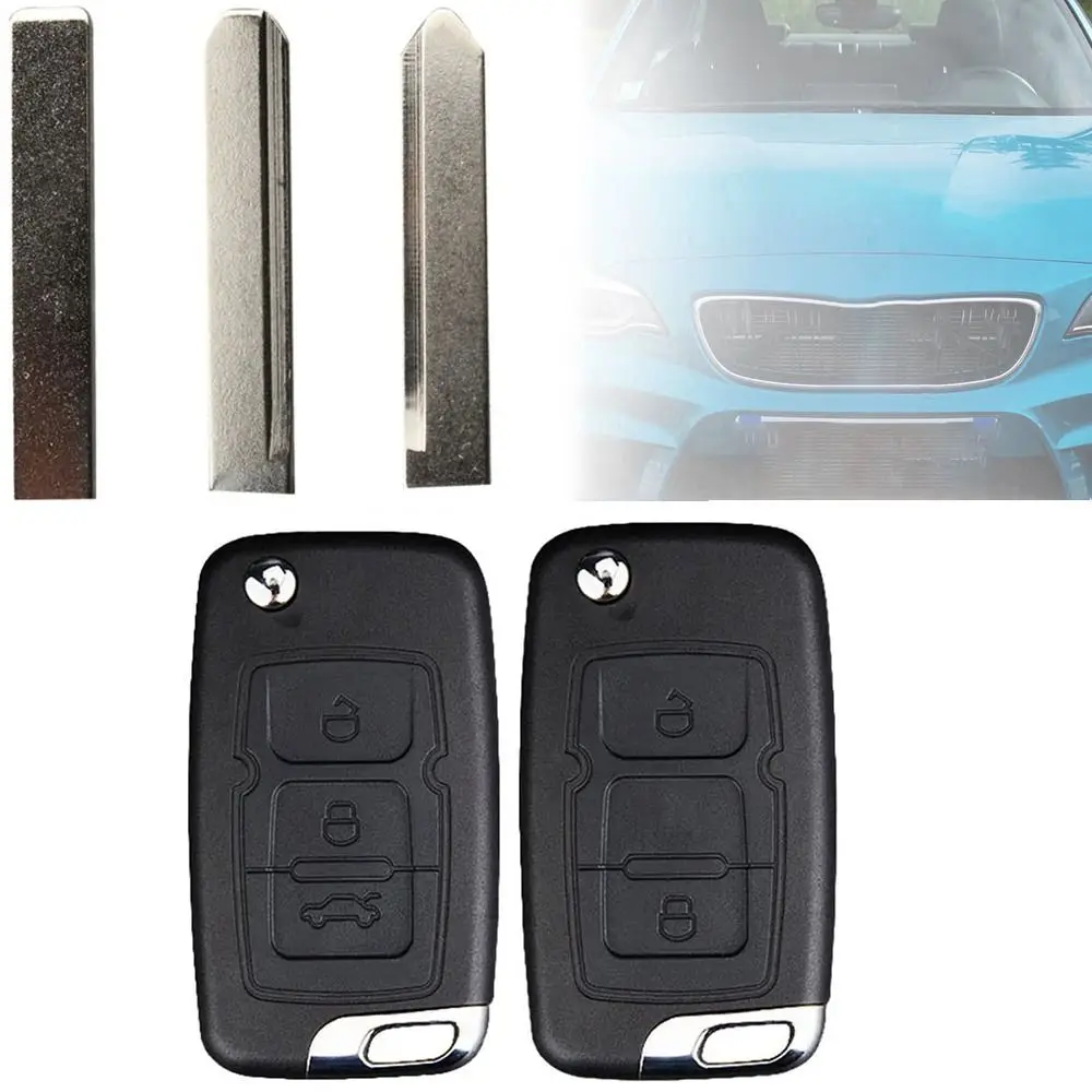 Flip Remote Key Case Replacement 2/3 Buttons Car Key Shell for Geely/Emgrand EC7 GC715 EC718/Englon SC3 SC5 SC7/Free Cruiser GX7