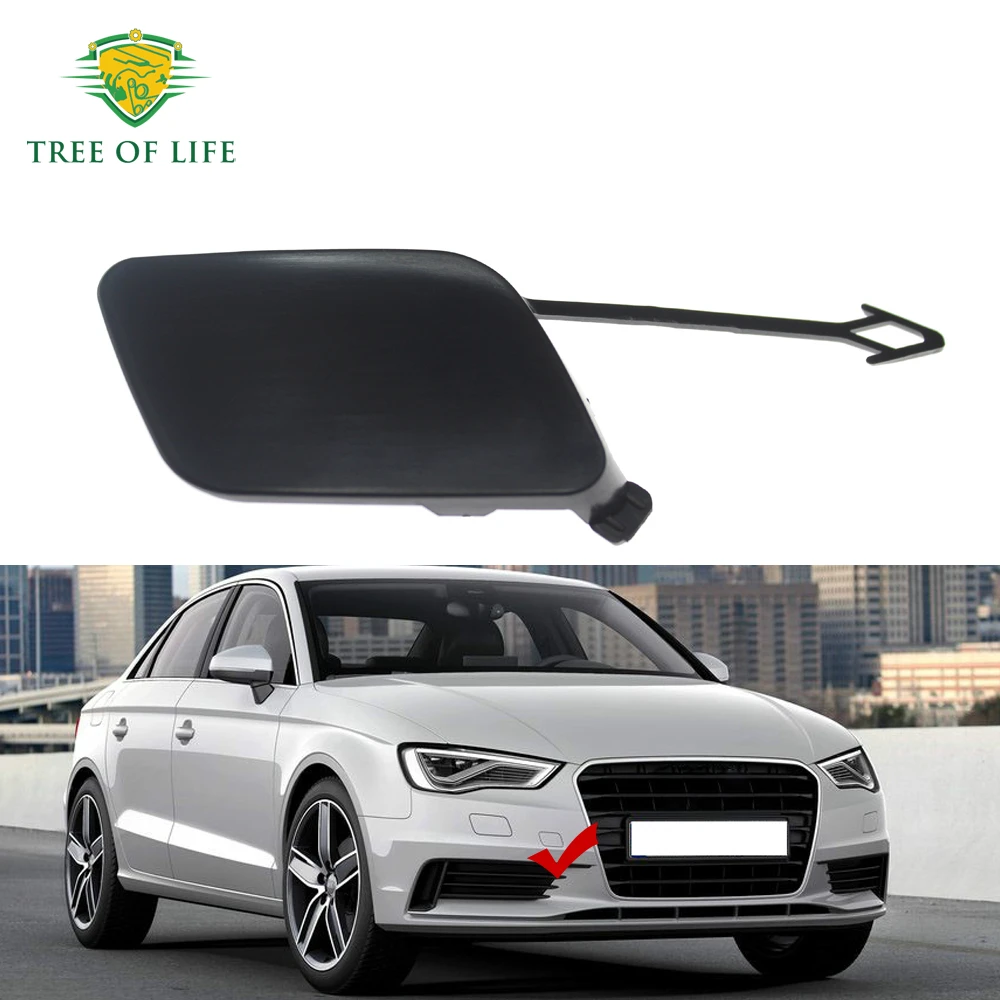 

Car Front Bumper Tow Hook Eye Cover Cap For AUDI A3 8V Sedan 2013-2016 NOT Sport models 8V5807241GRU 8V5-807-241-GRU Unpainted