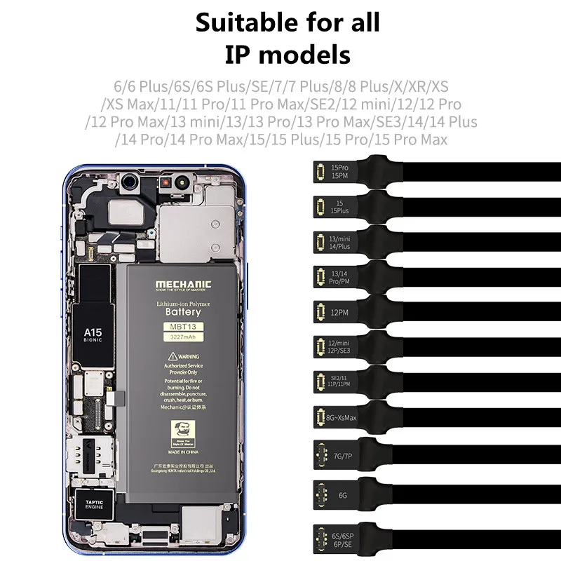 Zestaw kabli MECHANIC Power Pro Ultra IP Power Boot dla IP6 - 15PRO MAX Multi Interface Battery Free Detection Power On Line