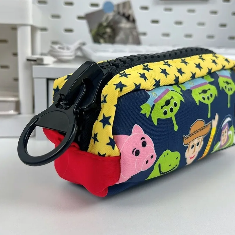 Toy Story Alien Pencil Bag Cute Cartoon Print Organizer Large Capacity Zipper Storage Pen Case Stationery School Supplies