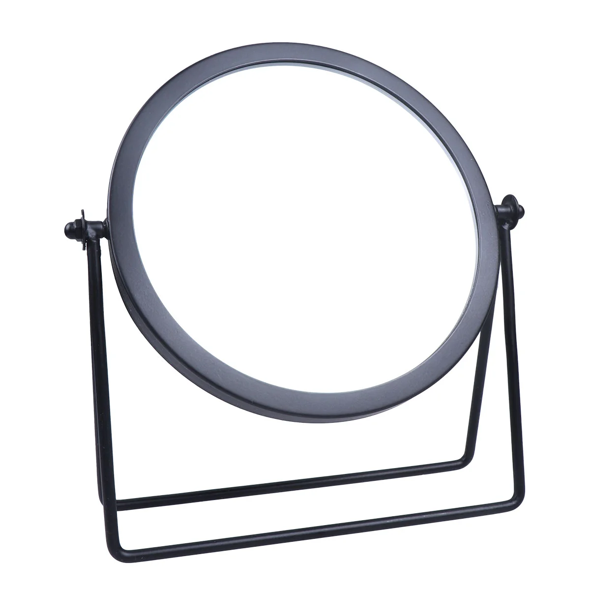 

1PC Single Side Mirror Round Makeup Mirror Bedroom Desktop Mirror for Girls Women Ladies Black