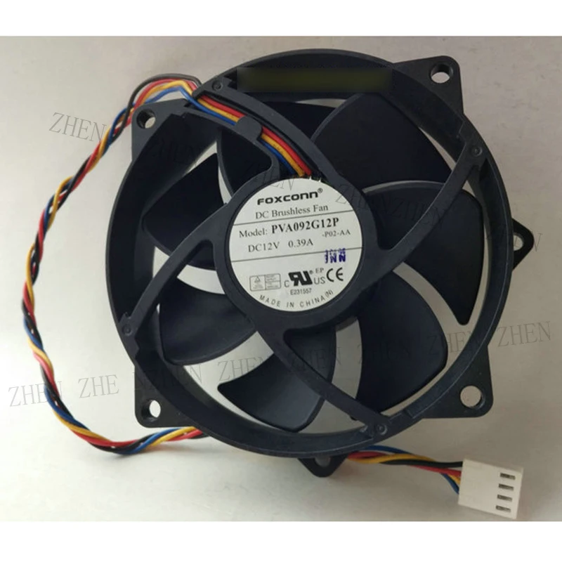 s-新品-foxconn-pva092g12p-dc12v-039a-4ピン冷却ファン-qw