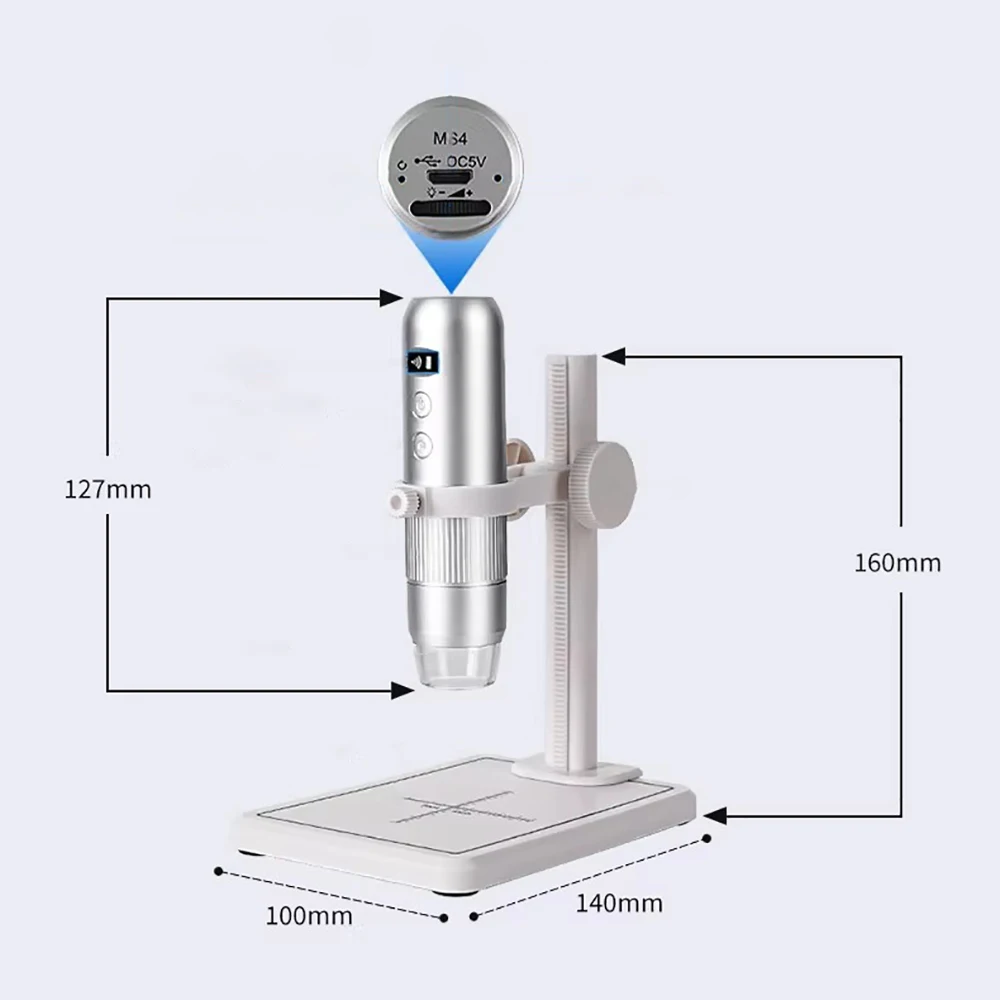 Z02 High-Dinition Digital Microscope – 1000x Magnification, WiFi & USB, for Industrial Repair, Mobile & Electronics Inspection