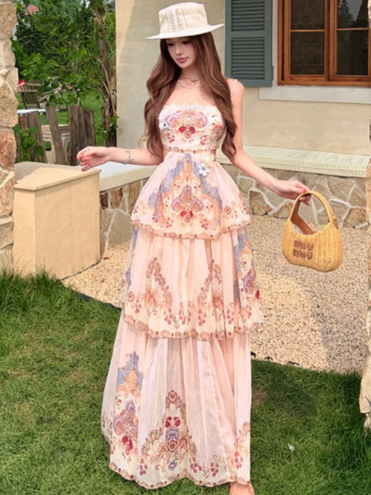 

Summer Cover Ups Women Swimsuit Spaghetti Strap Robes Bathing Suit 2026 New Perspective Beach Holiday Maxi Dresses Cover-Up