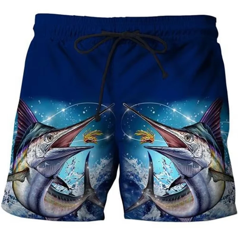 

3d Print Animal Fish Surfing Board Summer Men Short Swimwear Women Shorts Kids Beach Shorts Men Sports Pants Harajuku Kid Shorts