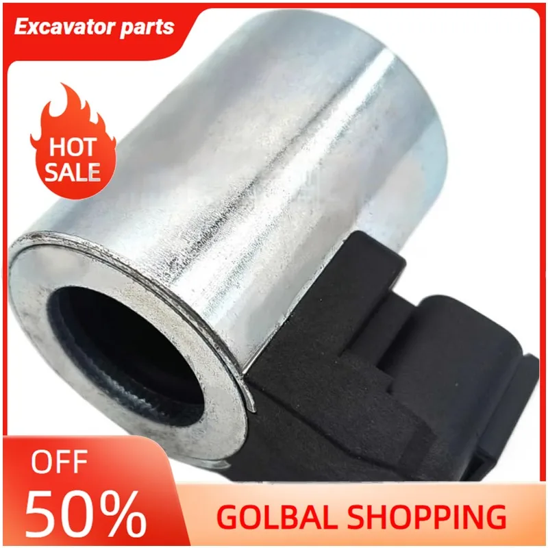 

Катушка электромагнитного клапана катушки экскаватора, внутренний диаметр 19 мм, высота 50, 24 В, 12 В для строительного оборудования (24 В)