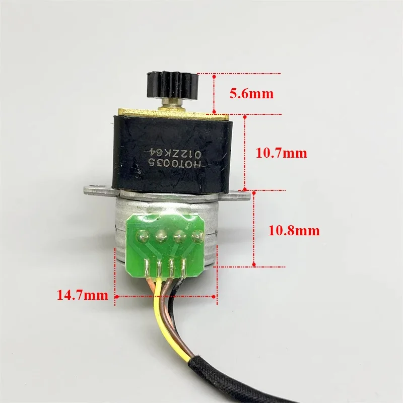 DC 5V 15BY Mini 15MM Gear Stepper Motor Micro 2-Phase 4-Wire Full Metal Gearbox Gear Stepping Motor 18 Degree DIY Robot Monitor