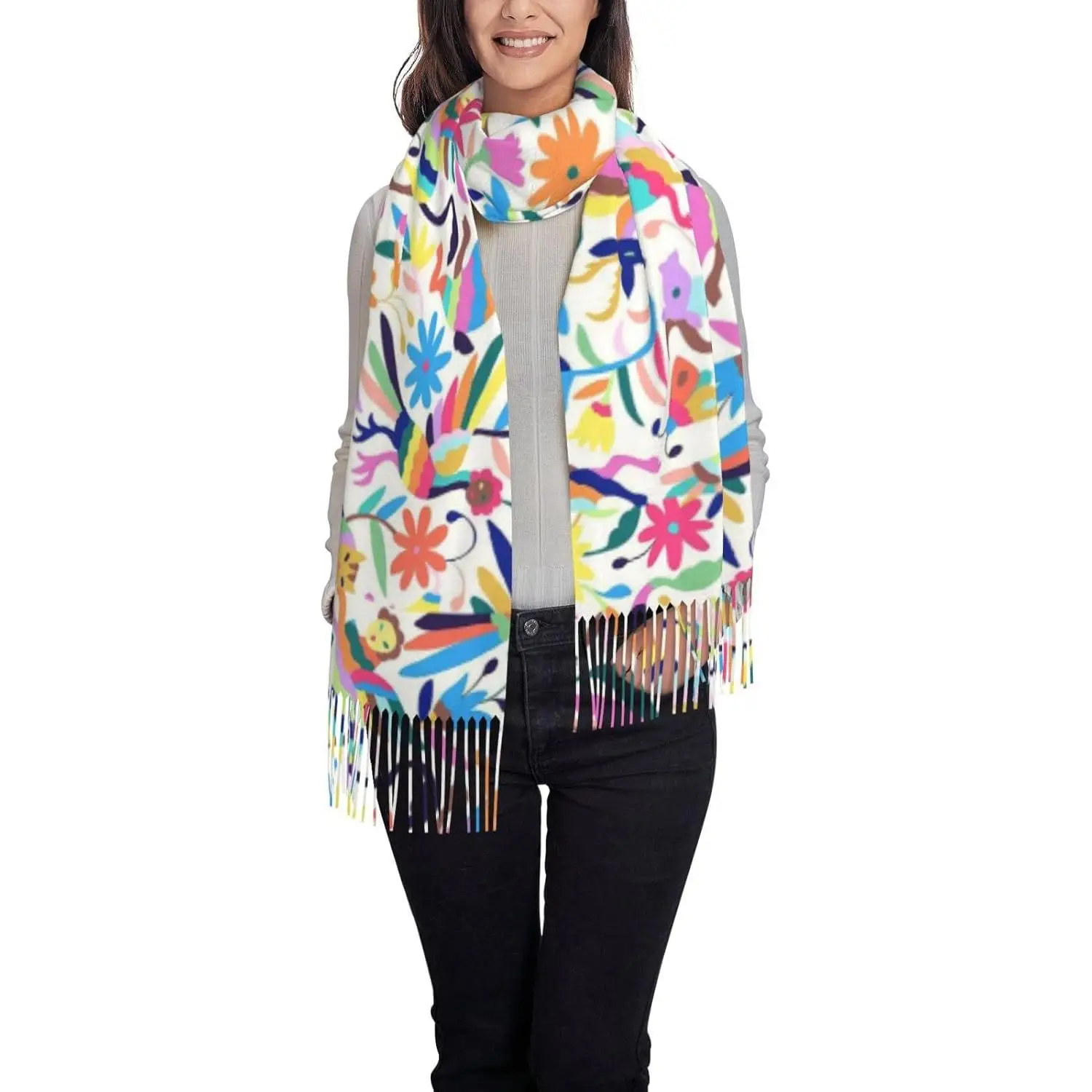 

Animals Women Pashmina Scarf Wrap Shawl Mom Grandma Wife Girlfriend Holiday Gift Gifts Daily Travel Office