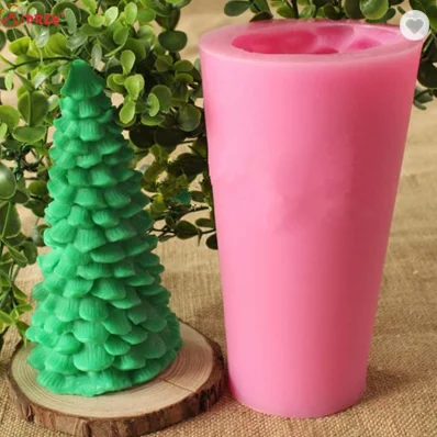 

Christmas Tree Mold 3D Forms For Candles Pine Silicone Soap Fondant Cake DIY Mould Christmas Wax Handmade Craft Household