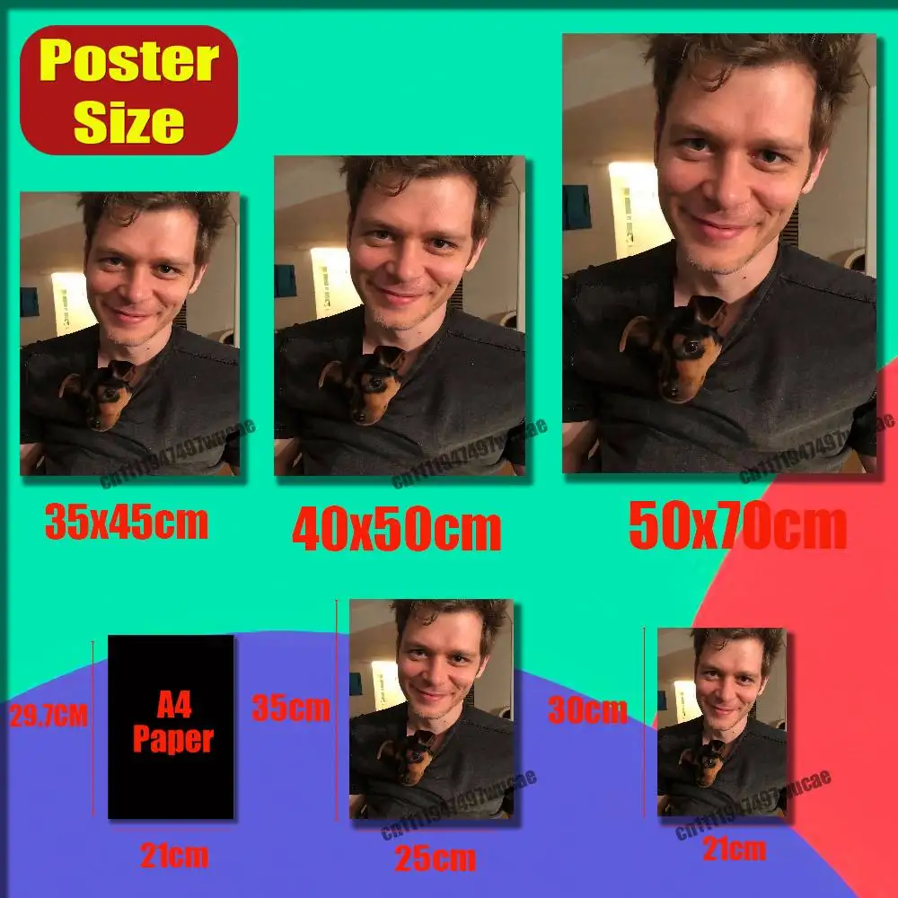 For Klaus Mikaelson Joseph Morgan Poster Cover Sticker Paper Home Decoration Custom Self-adhesive Souvenirs Playbill
