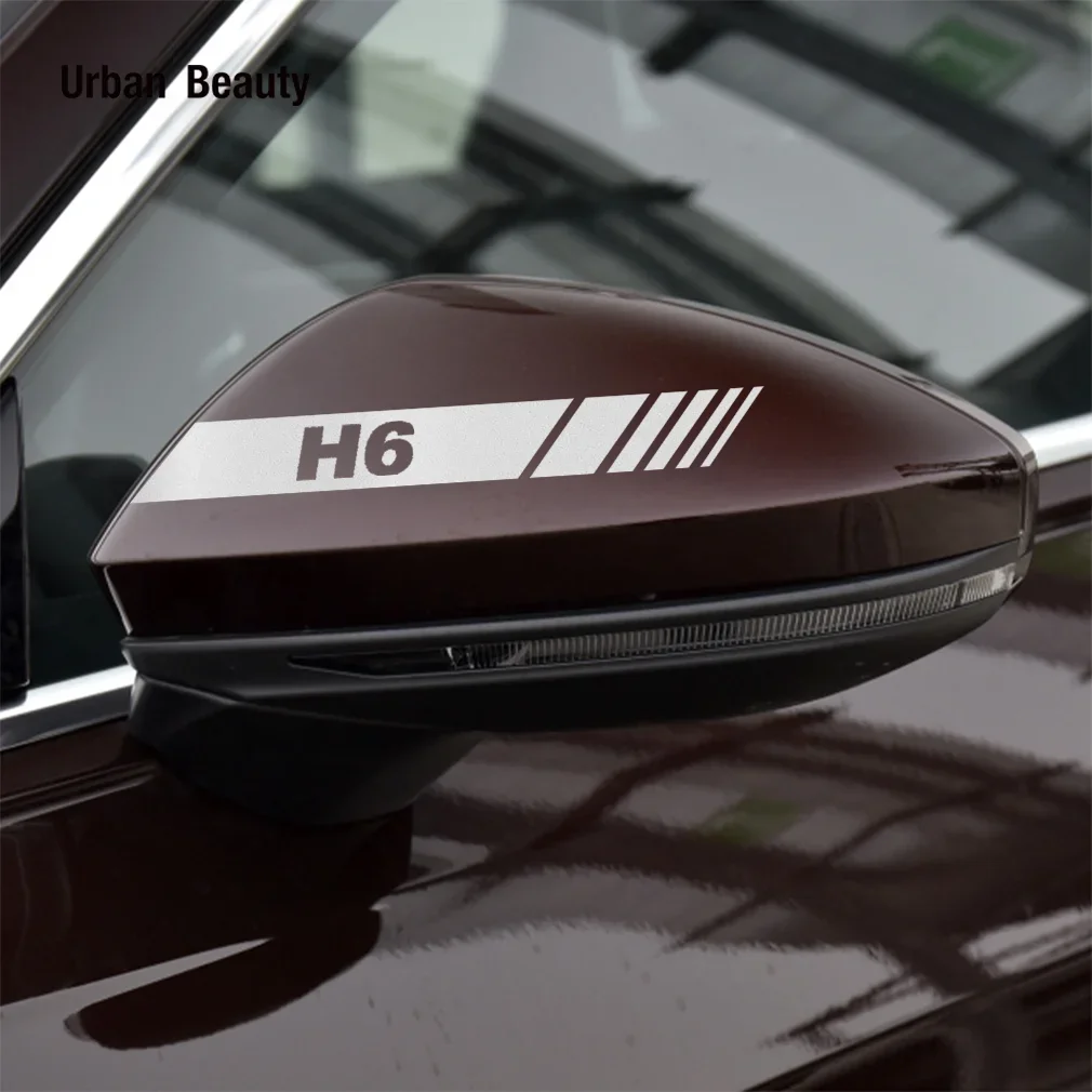 2PCS Car Rearview Mirror Stickers Vinyl Film Decals For Great Wall Haval Hover Dog Dargo H1 H2 H3 H4 H7 F5 F7 H5 H6 M2 M4 M6