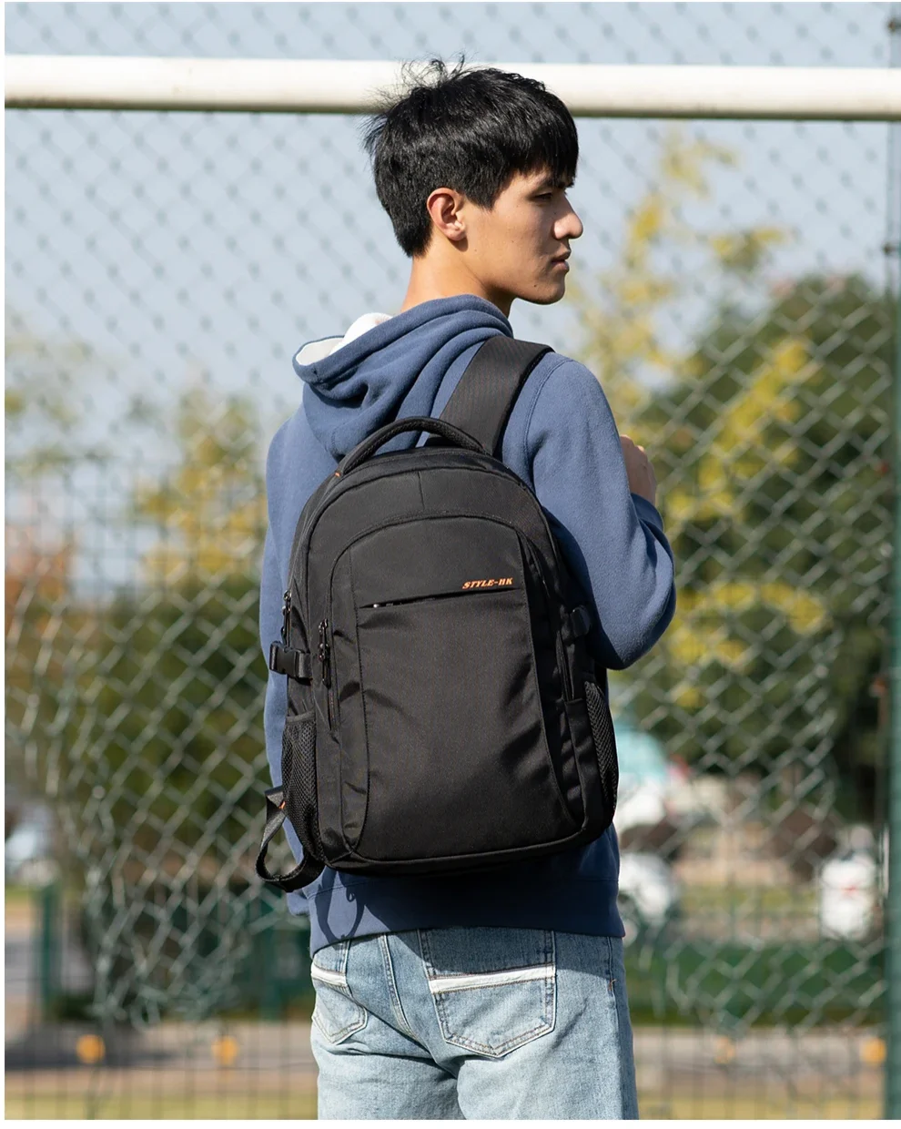 Heroic Knight Multifunktionaler Herren-Rucksack, passend für 15,6-Zoll-Laptops, modischer wasserdichter Schulrucksack, USB-Anti-Diebstahl-Reisetasche für Herren – Detail 18