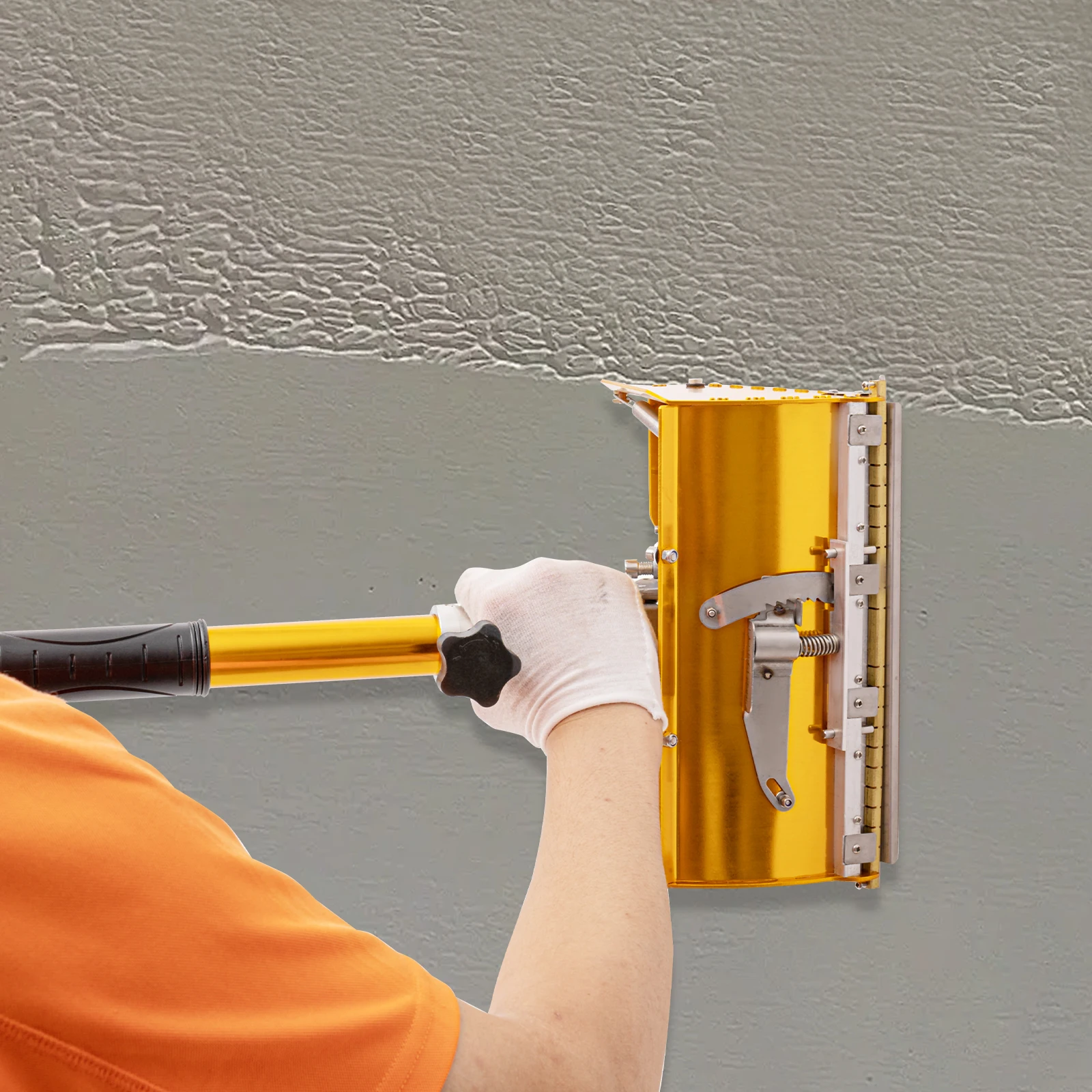 Verstellbarer Trockenbau-Spachtel, Aluminiumlegierungs-Spachtelwerkzeug mit 1,05–1,68 m langem Teleskopgriff für Wand- und Deckenputzarbeiten – Detail 7