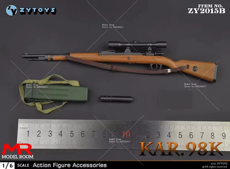 1/6 Scale Metal Sniper Rifle Model for 12'' Action Figure