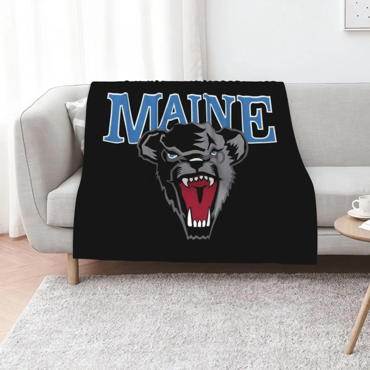 メインブラックベアーズ スローブランケット サーマル トラベル用 フランネル ポーラー 面白いギフト ブランケット