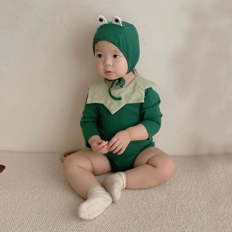 Baby Frog Costume Romper Bodysuit for Girls Boys Infant Photography Birthday Party Fancy Dress 0-24M Spring Summer MS26589