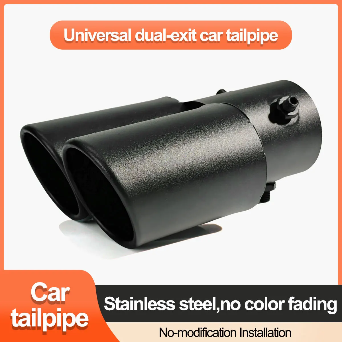 

Suitable for the original car tailpipe with a diameter of 5.2-5.8CM, modified car exhaust pipe tailpipe
