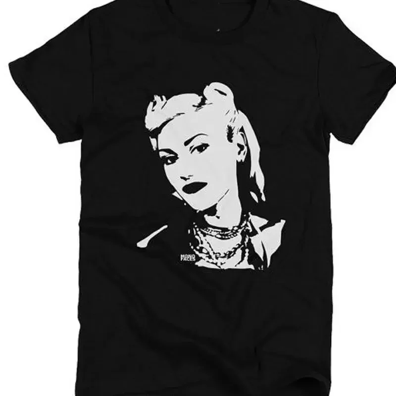 Gwen Stefani artwork black T shirt short sleeve All sizes S 5Xl