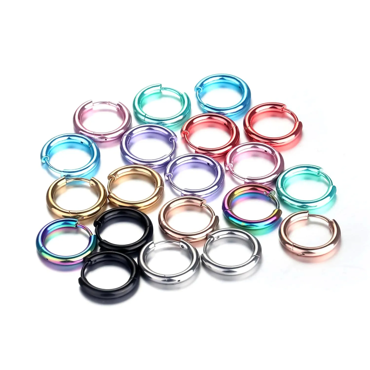 8/10/12/14/16/18/20Mm Huggies Hoop Earring For Women Helix Hoop Earring Cartilage Jewelry Lobe Hoop Earrings Trgaus Ear Circle