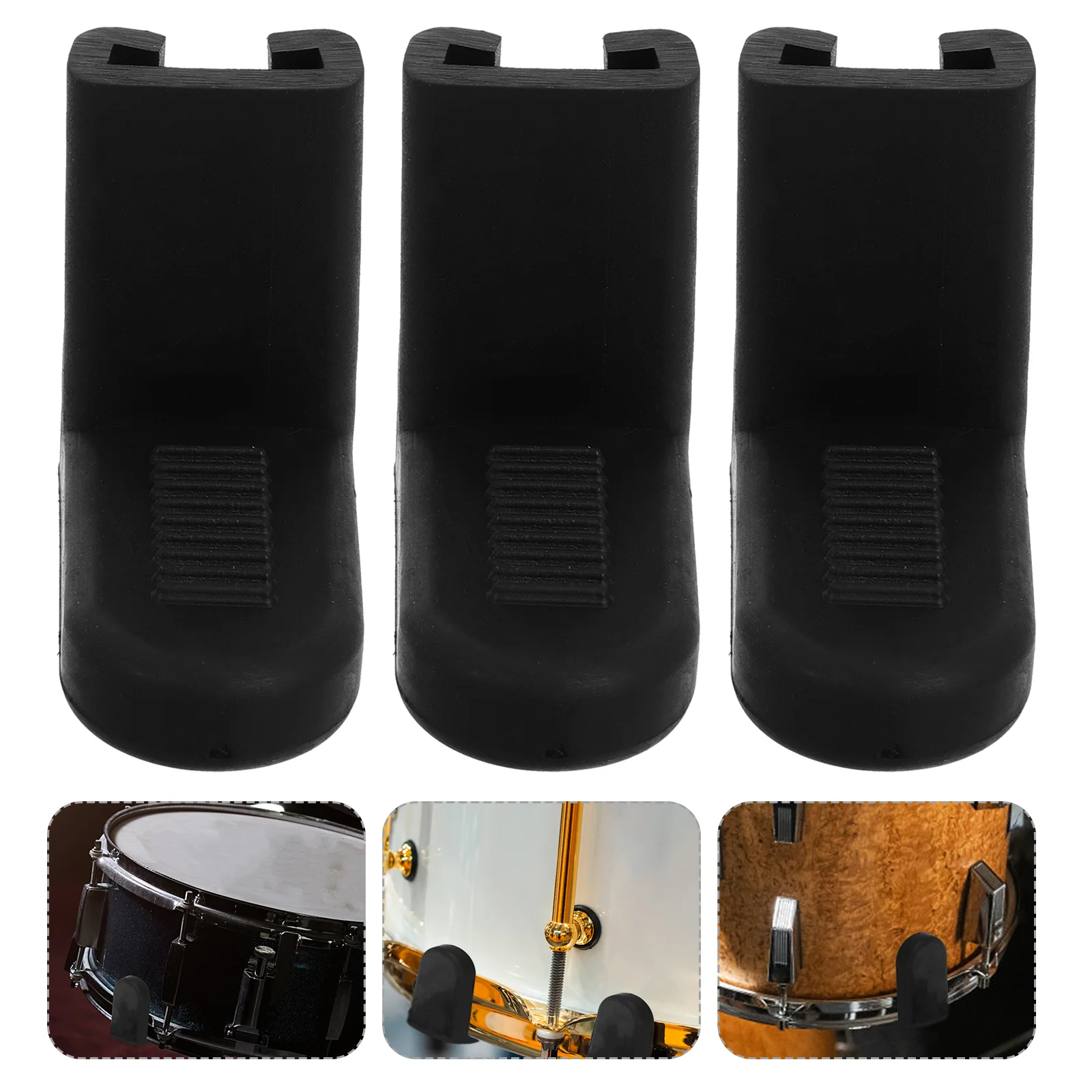 

3 Pcs Anti-slip Drum Hook Instrument Parts and Accessories Lug Locks Lugs Chrome Component