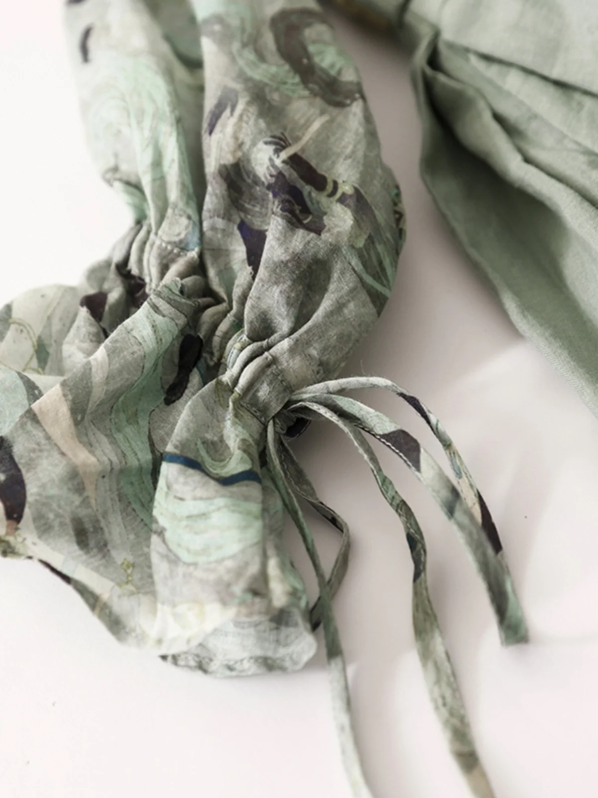 Ele 伝統的な中国風プリント マキシ丈スカート レディース 夏用 レギュラーウェア 新作 スレ ナショナルトレンド スプライシング フローティングロングスカート