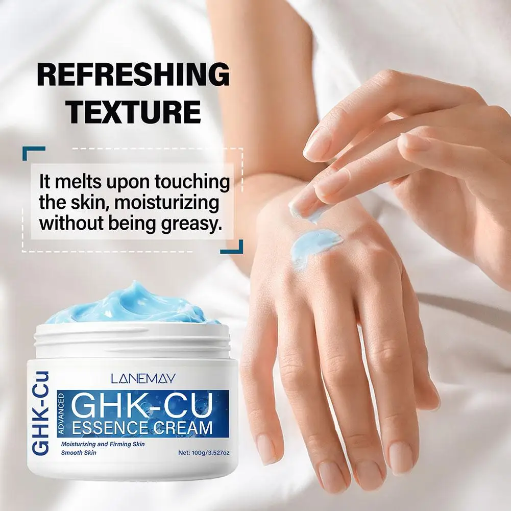 LANEMAY Face Cream GHK-CU Copper Peptide Hydrating Firming Anti-Aging Repair Smooth Fine Lines Moisturizer Gentle Skin Care 100g