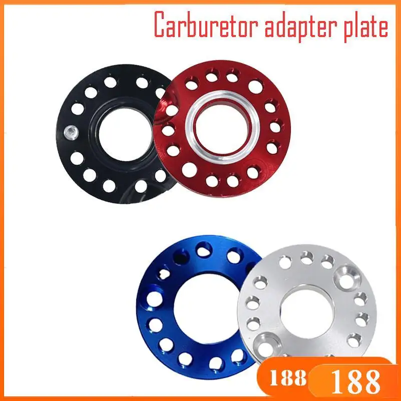 CNC Aluminum 22/28mm Carburetor Manifold Spinner Plate Adaptor With Gaskets Screws For Dax Pit Dirt Bike ATV Quad 4 Wheeler