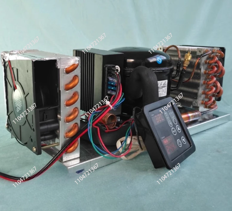 BD35A mini unidad integrada de refrigeración por aire montaje 12V24V unidad de micro aire acondicionado de refrigeración de arranque con control de temperatura