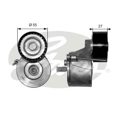 Store code: T38371 for the ALTERNATOR tensioner bearing (pole) P206 1.4hdi 407 PARTNER HDI PARTNER hup to 1,6 16V C5 1.6hdi BERLINGO