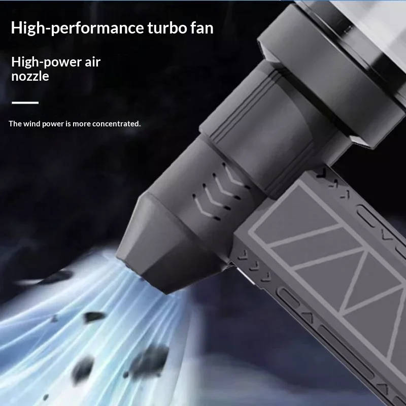 Powerful Air Blower Turbo Fan 110000RPM Brushless Jet LED Vacuum Duster Cleaner Cordless Handheld