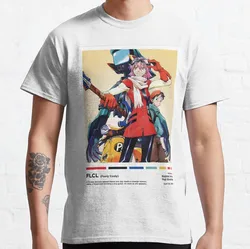 FLCL Haruko Alternative Cartoon video game Japanese Manga Fooly Cooly FLCL Japan music Anime T shirt for men plus size clothing