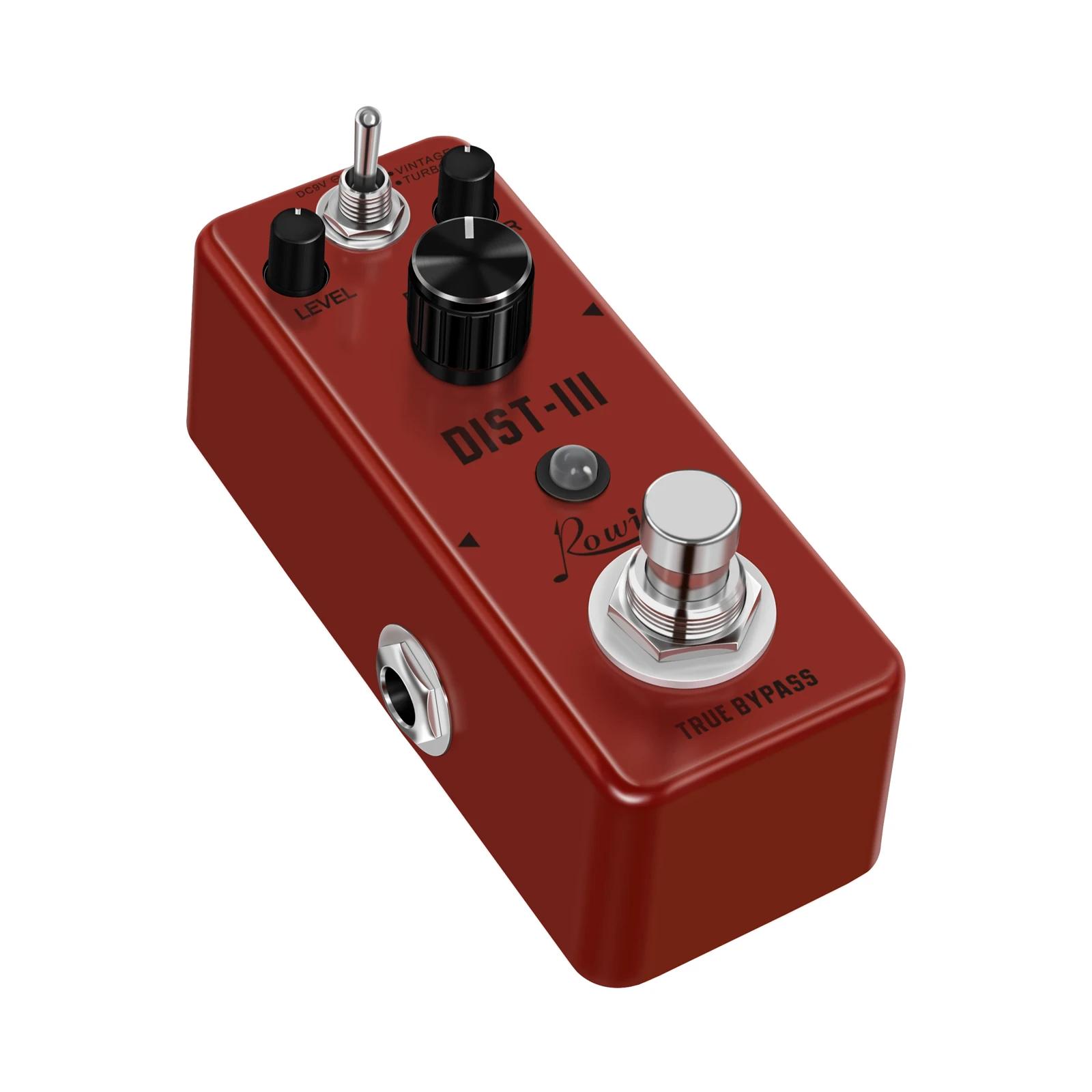 Rowin LEF-301C Guitar Distortion III Effect Pedal Rat Clone HEAVY - True Bypass Full Metal Case