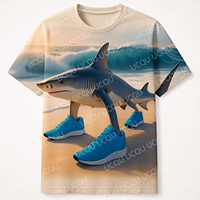 Funny Italian Brainrot  Tralalero Tralala divertido Shark Meme 3D tops Kids tracksuit Summer boys Girls Short Sleeve printing
