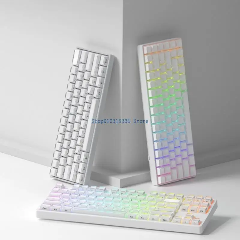 

113Key Side Printed Jellys Crystals Keycap Set OEM Height for Mechanical Keyboard