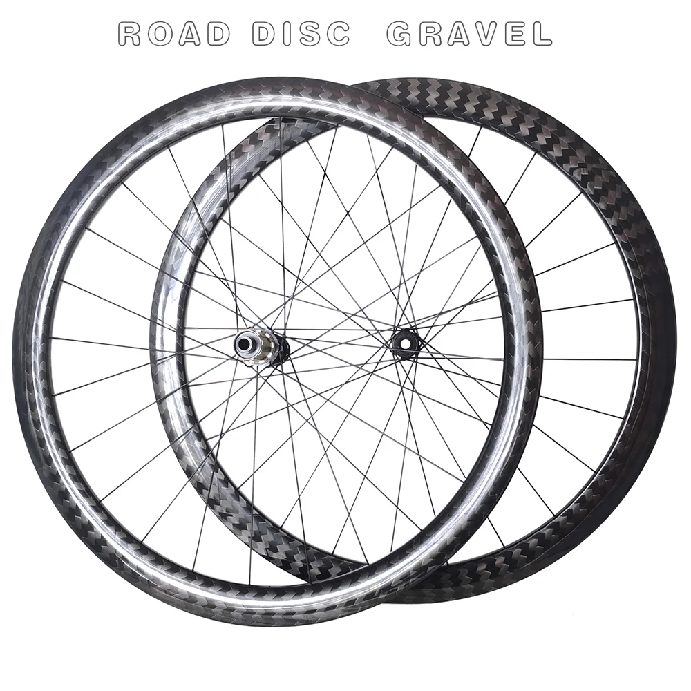 700c Road Carbon Wheels 12k Carbon Rim 28MM Tubeless Bike Straight Pull 24h 28h 6Holes Center Lock Pillar Spokes Racing Wheelset