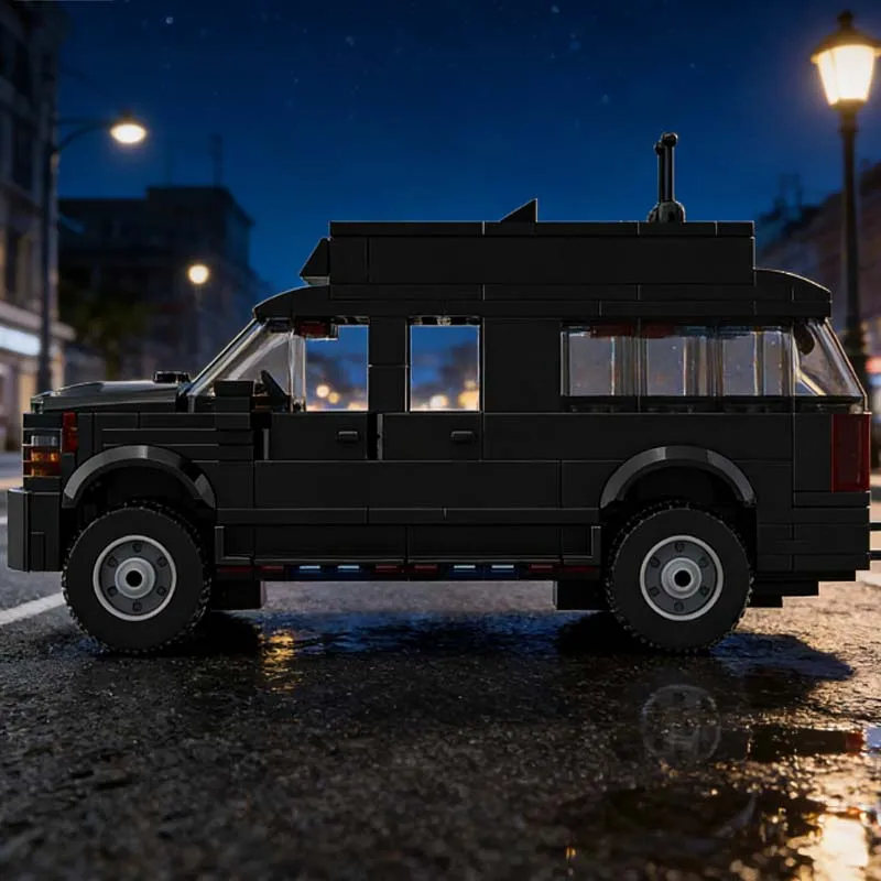 282 Pezzi Mattoncini per Veicoli Blindati, Piastra Antiproiettile Suberban, Mezza Motorata MOC, Costruzione Modulare Personalizzabile, Giocattolo Fai-da-Te per Ragazzi, Regalo di Natale